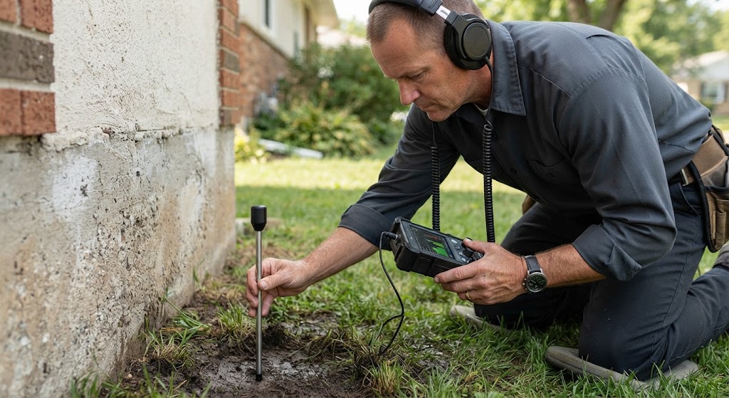 sprinkler leak detection Voorhees NJ lawn irrigation line inspection